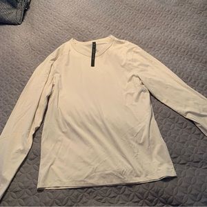 Men’s medium lululemon long sleeve cream / off white